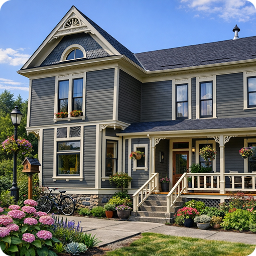 Professional painter applying white paint to residential interior wall with roller